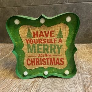 Light up Christmas sign